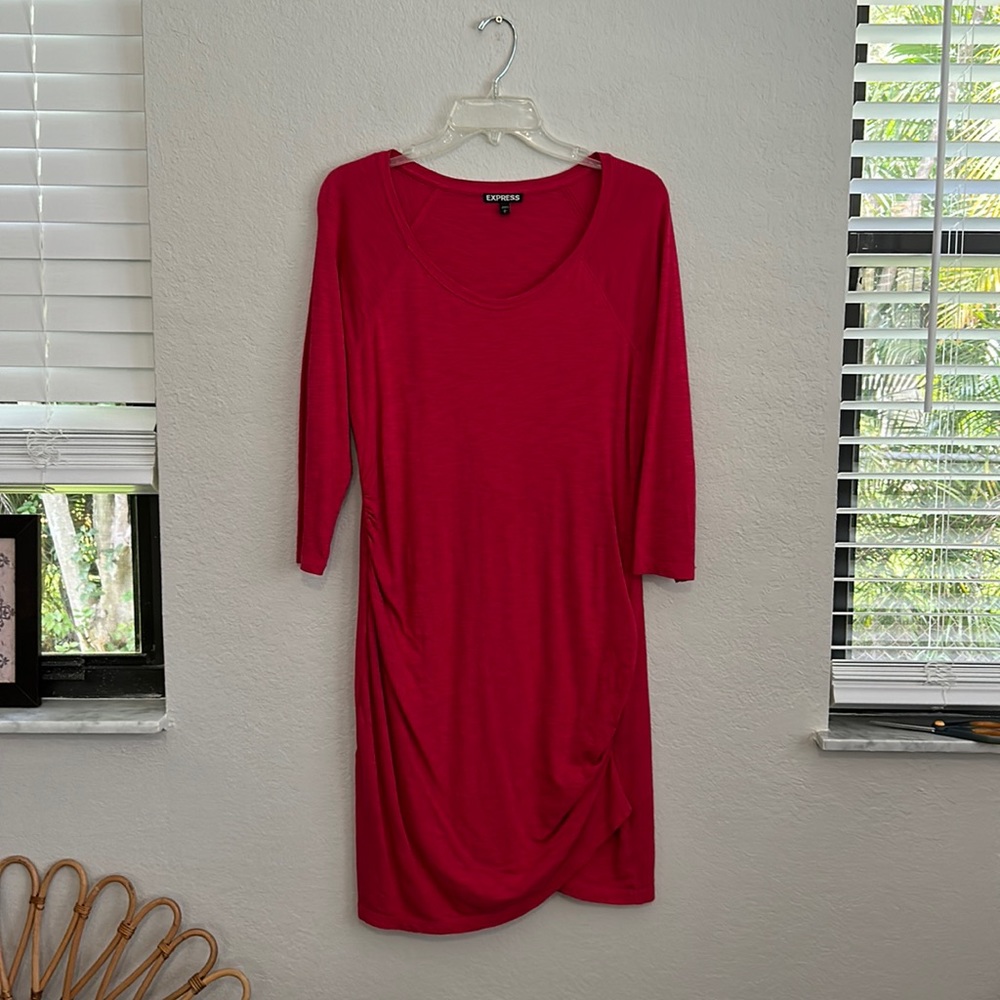 Express Red Midi Dress